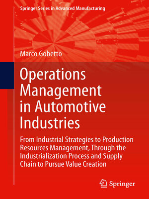 cover image of Operations Management in Automotive Industries